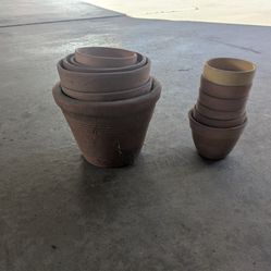 Assorted Clay Pots