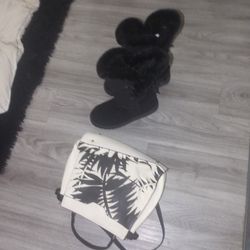 Brand New Boots And Purse
