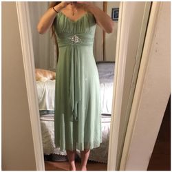 Light green with sparkle dress sizeL
