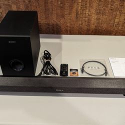 Sony SA-CT60BT 2.1 sound bar system with wired sub-woofer