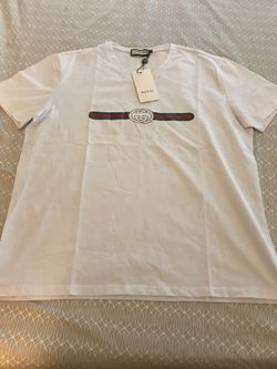 New Mens Large Gucci V Neck T-shirt