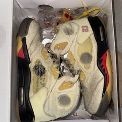 Jordan 5 off white sail size 10