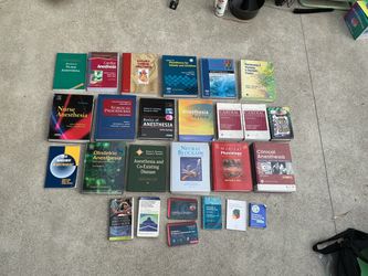 Lot of Medical Anesthesia Textbooks and Handbooks