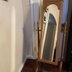 Jewelry Cabinet And Mirror