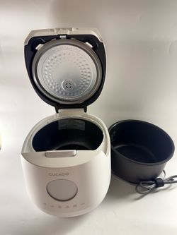 CUCKOO Digital Rice Cooker & Warmer – White with Removable Nonstick Inner Pot