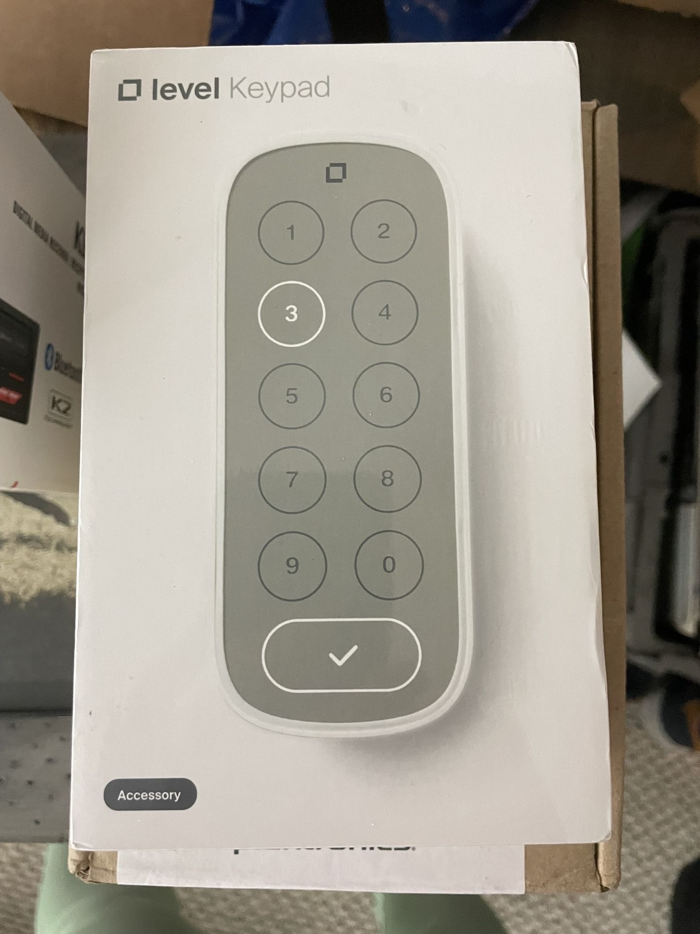 Level Keypad - Compatible with Any Level Lock or Bolt - Weatherproof with LED Backlight - Bluetooth-Enabled Door Lock Accessory for Keyless Entry (Whi