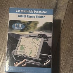 Car Tablet Mount Holder, Universal Dashboard Windshield Tablet Stand Cell Phone Holder Car Dash Mount Suction Cup Mount Compatible with iPad Pro/Air/M