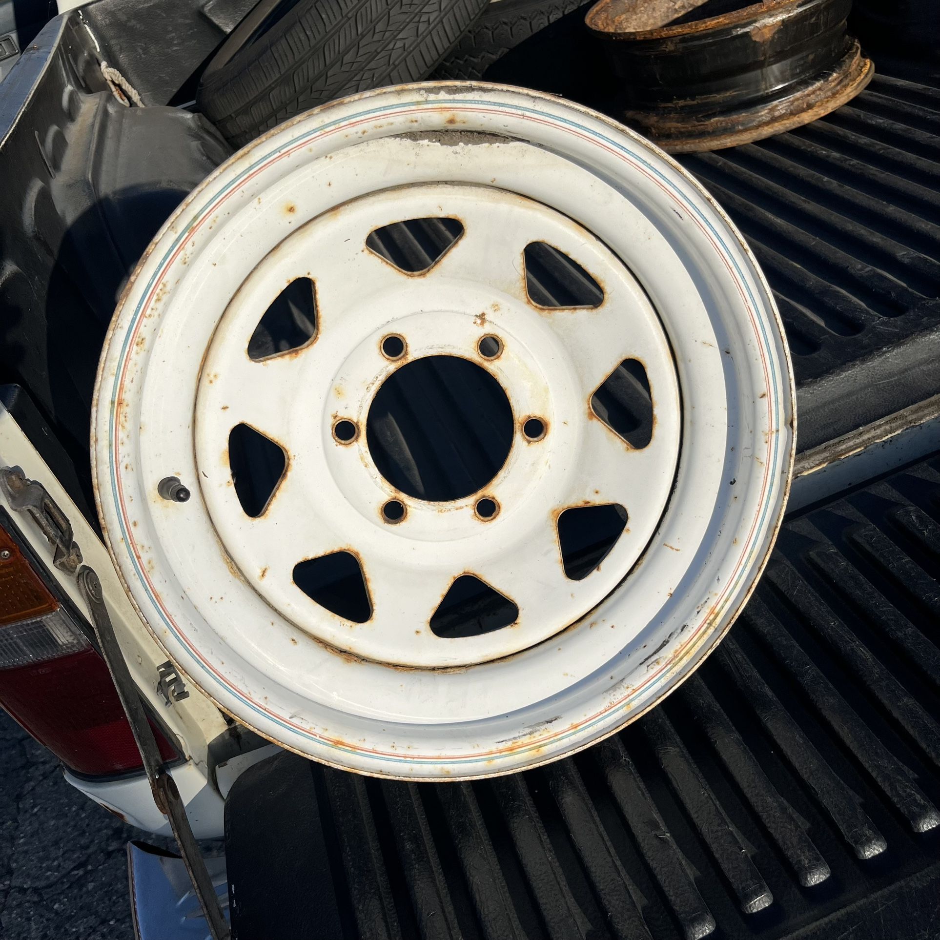 Used 16” X 7” Mag Wheel, 6 X 5.5 Bolt Pattern, Strong, Solid Rim,