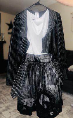Jack skellington girls costume