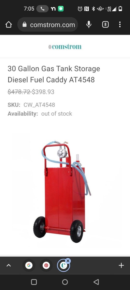 Diesel Gas Storage Cart