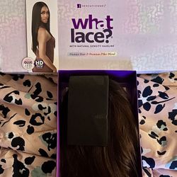 Wig Blended With Real Human Hair , It’s Long And Light Brown 