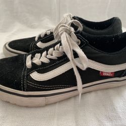 Men’s Size 6 Black VANS Skateboard  Shoes 