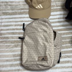 Adidas Cross Body Sport Bag With Hat 