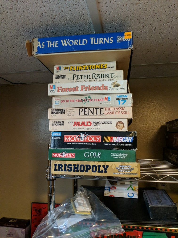 Assorted Board Games Prices From $5-20