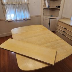 Dining Table - Drop Leaf Table - with 2 Chest Of Drawers 