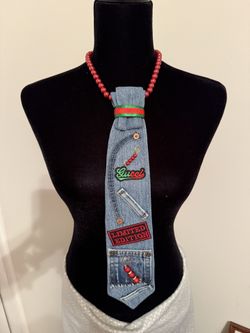 Custom Necktie Necklace, One Of A Kind. $40.
