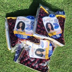 FreeTress Soft Baby Wand Curl Braids Lot of 3