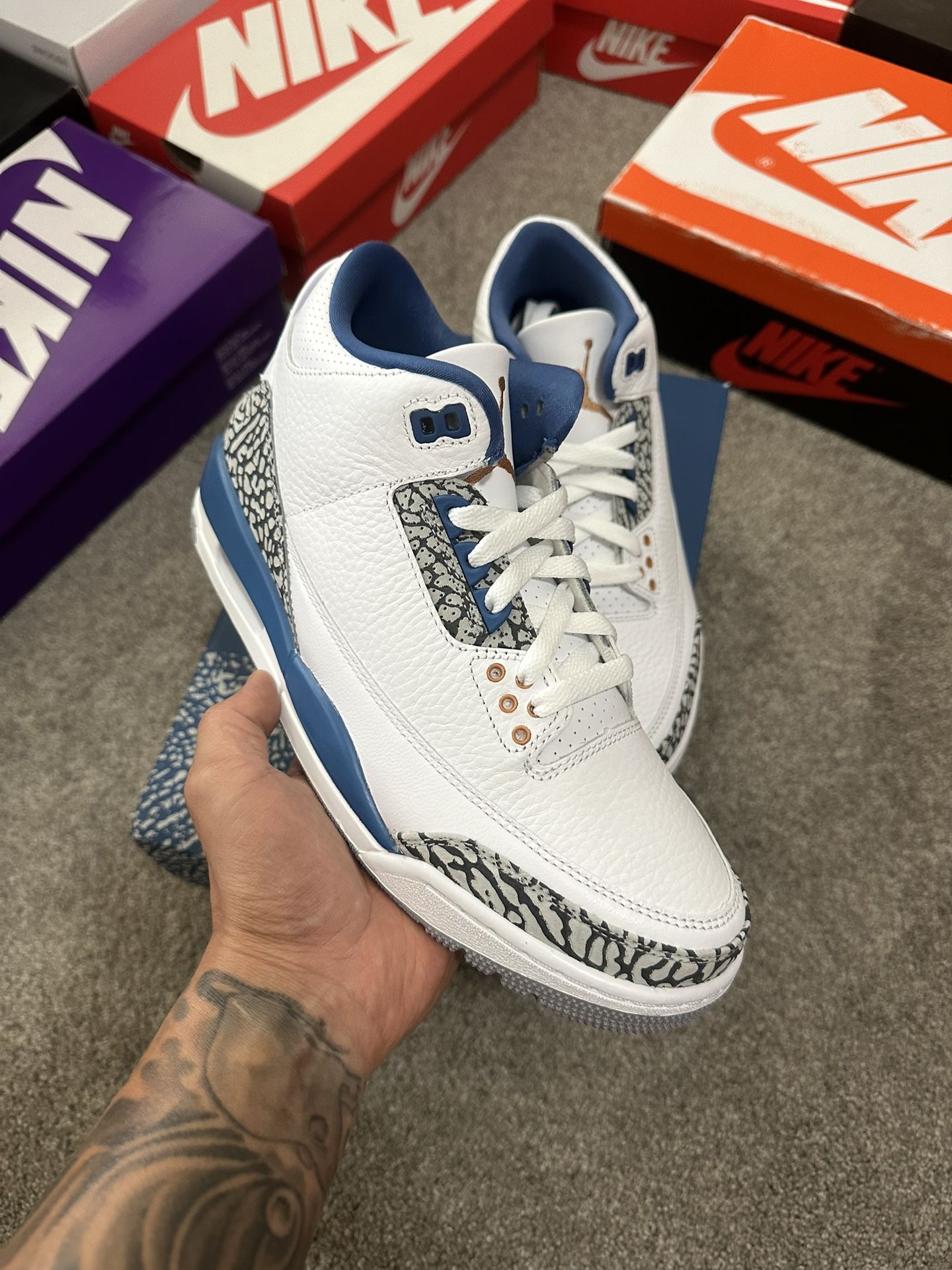 Air Jordan 3 Wizards / Sz 8 M