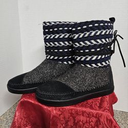 LADIES BOOTS TOMS JAQUARD NEPAL PULL-ON BOOTS  Size: 7.5