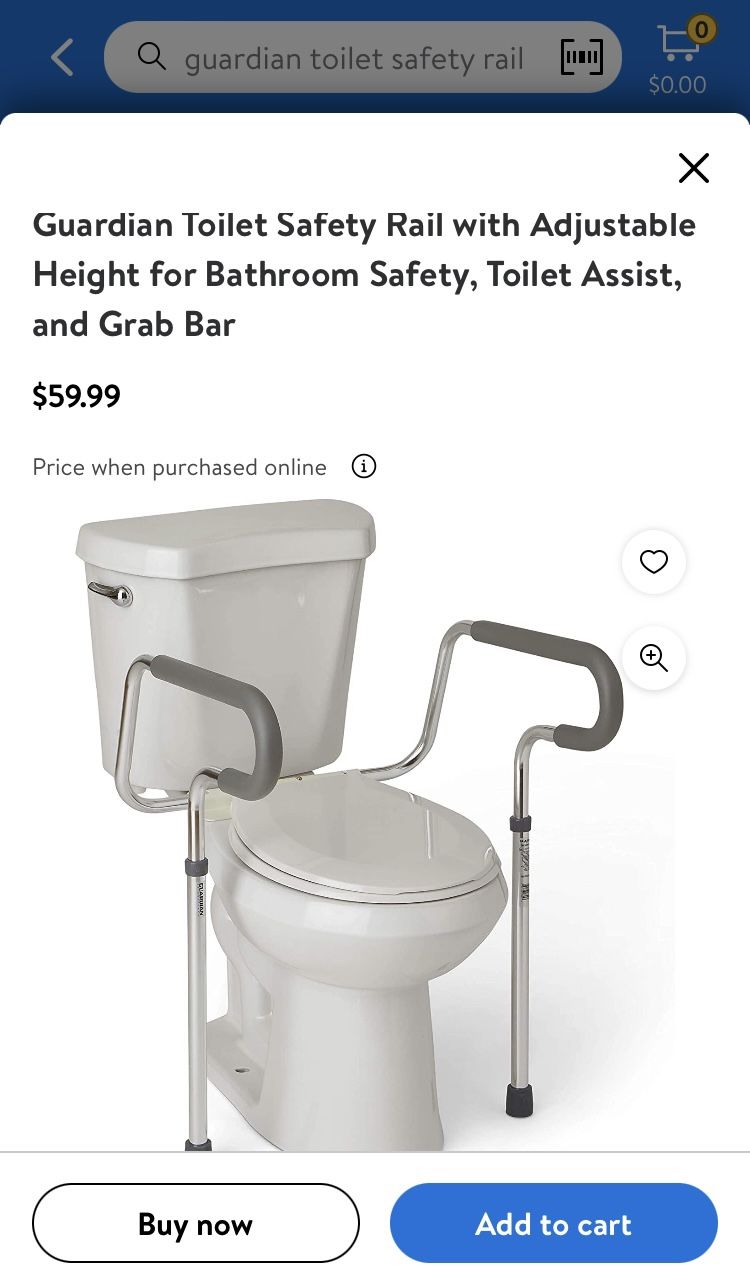 GuardianToilet safety frame ( toilet not included)