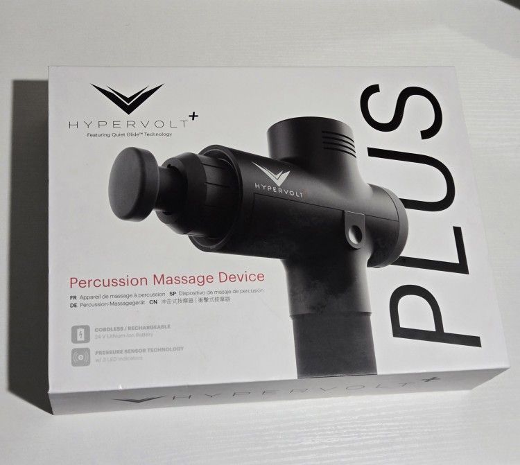 Hyperice Hypervolt Plus Percussion Massage Gun - Black , Deep Tissue Massager