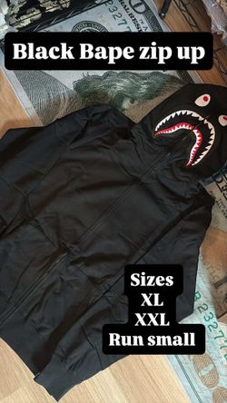 Black Bape Zip Up