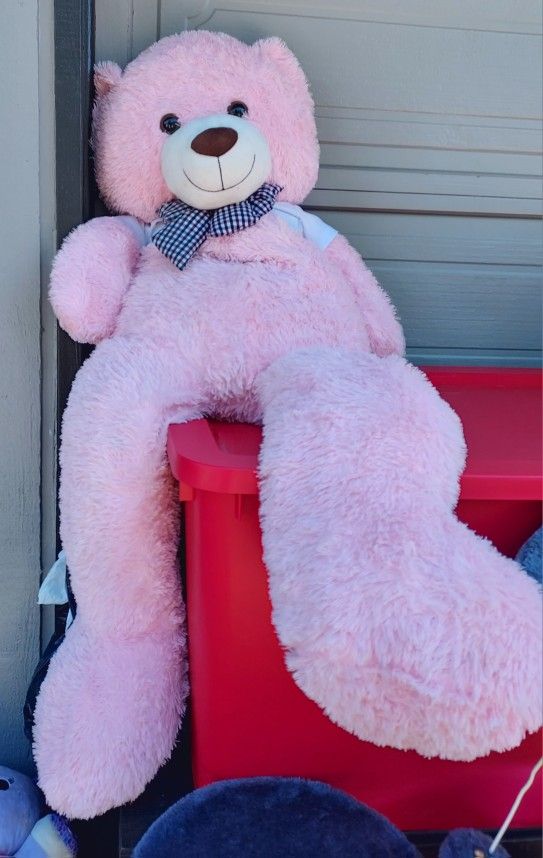 Pink Bear Stuffed Animal 