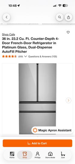 Cafe 36 inch 23.2 Cu. Ft Counter depth