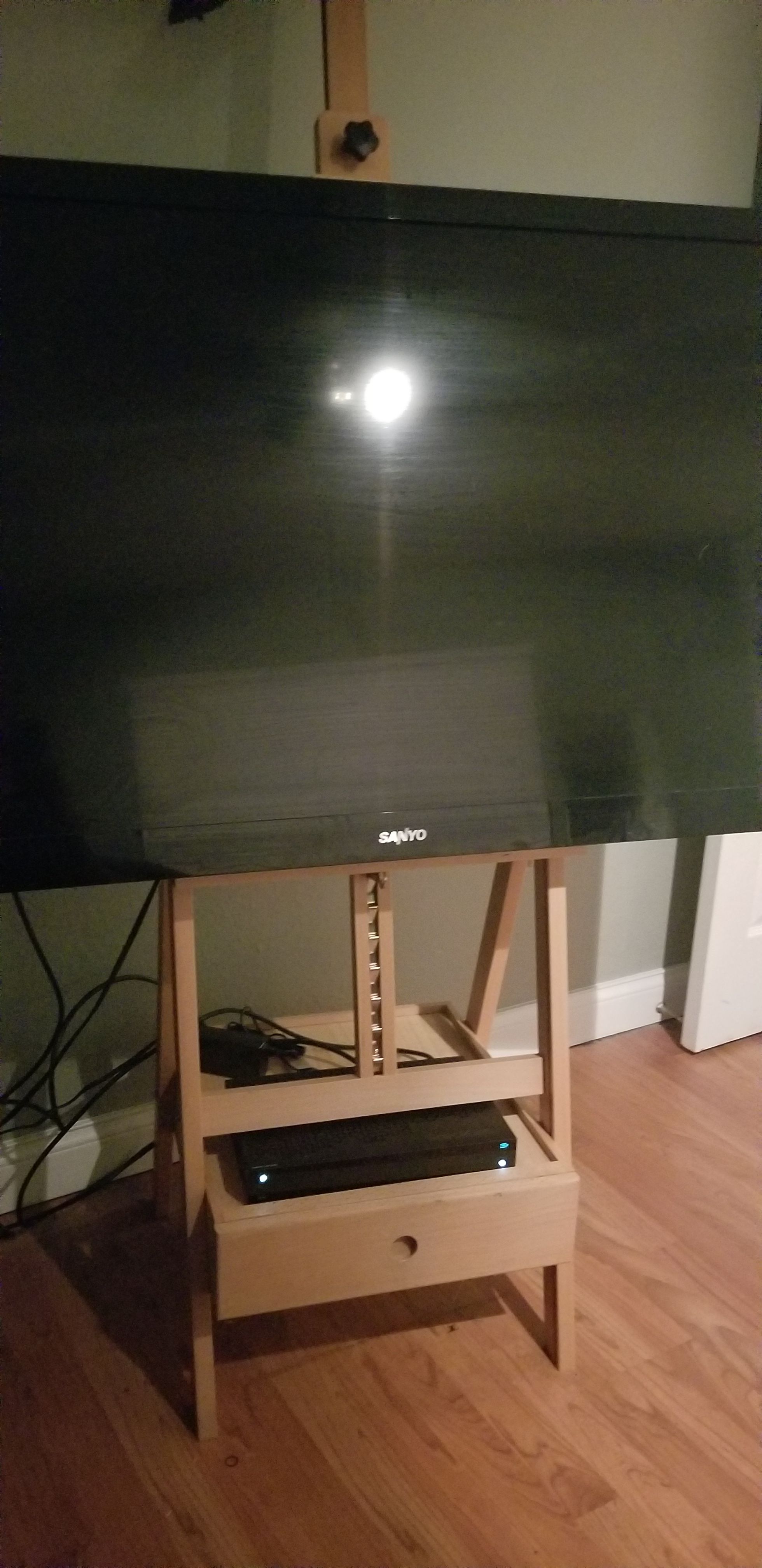 85in H frame easle with drawer