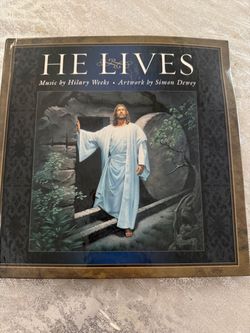Great condition English version HE LIVES book with CD