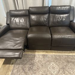 Leather Sofa and Arm chair