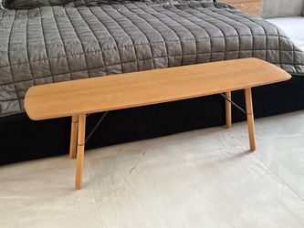 Wood Bench, Mid-Century Style