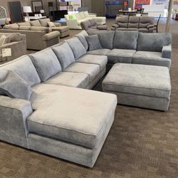 New Big Grey Sectional Couch 