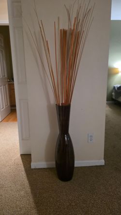 Decoration  41" glass vase