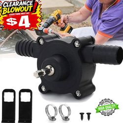Hand Electric Drill Drive Self Priming Pump Home Oil Fluid Water Transfer Tools