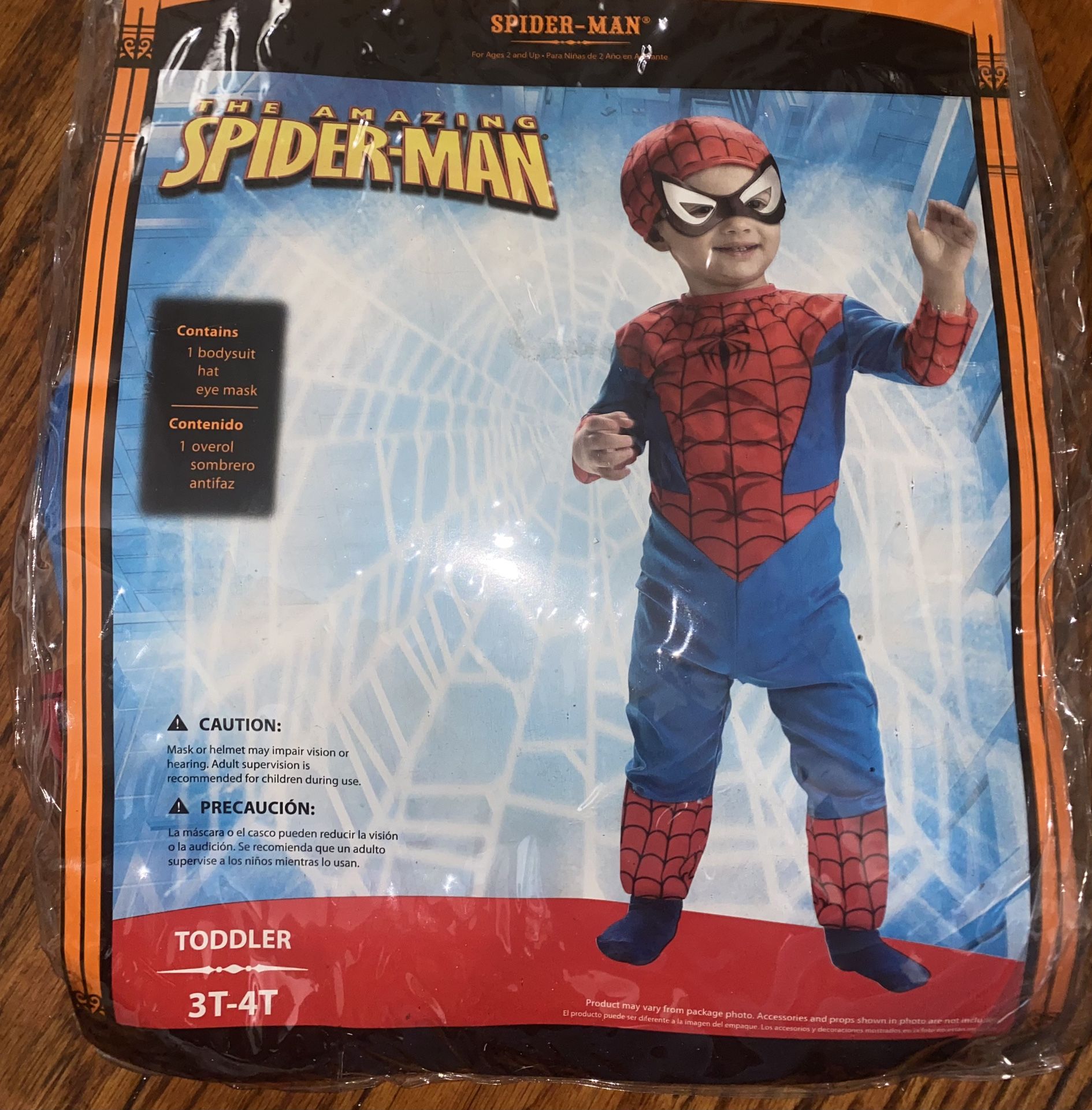 The amazing Spider-Man toddler costume