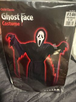 Ghost Face Costume Medium 8-10