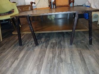 Large Rustic Coffee Family Table
