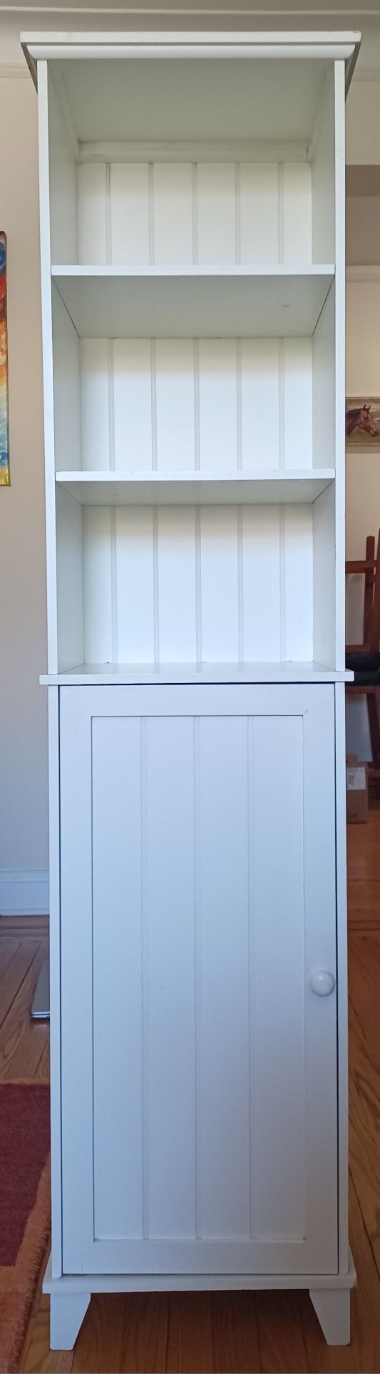 Tall Display/storage Cabinet With Shelves