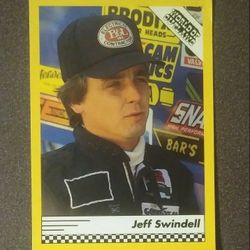 World Of Outlaws Jeff Swindell #20 Card Vintage Collectible Sports