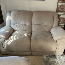 Beige Love Seat