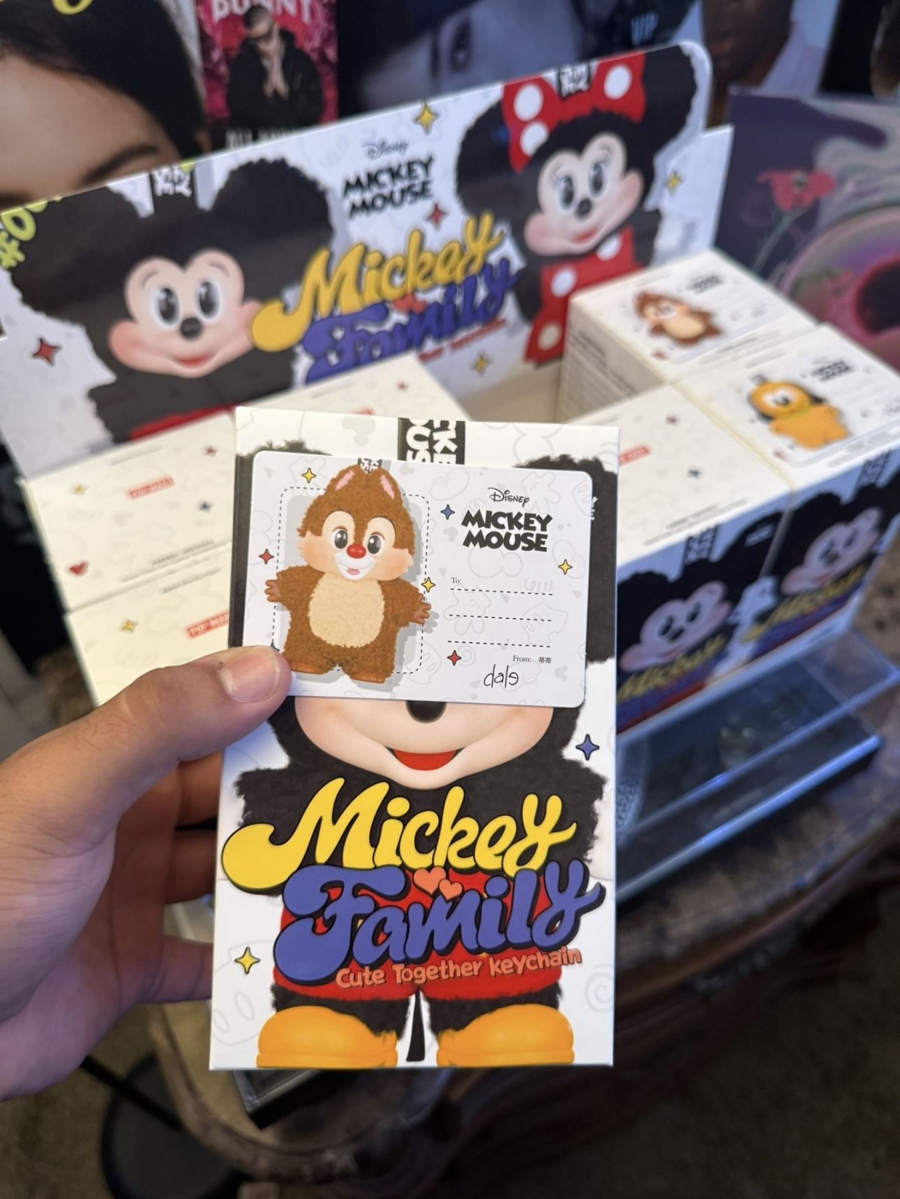 Mickey Family Dale Keychain