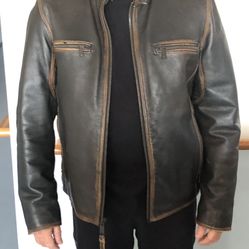 Brown Leather Jacket 