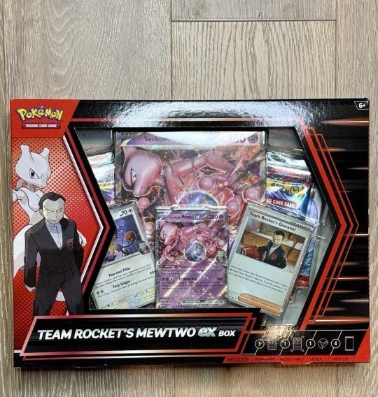 Pokemon TCG Destined Rivals Team Rockets Mewtwo EX Box Sealed