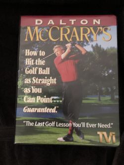 Hit The Ball As Straight As You Can Point VHS Brand New