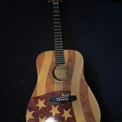 Ibanez American Flag Acoustic Guitar