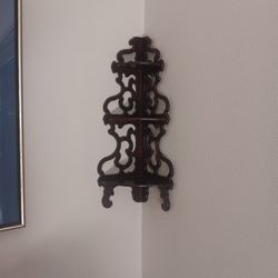 Vintage Mahogany Corner Shelf