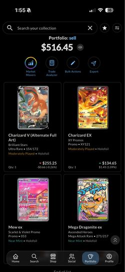 Pokemon Lot (Charizard, Mew, Dragonite)