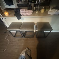 Three Bar Stools
