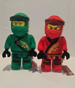Lego Ninjago Lloyd & Kai Ninja Warrior 13" Stuffed Plush Characters